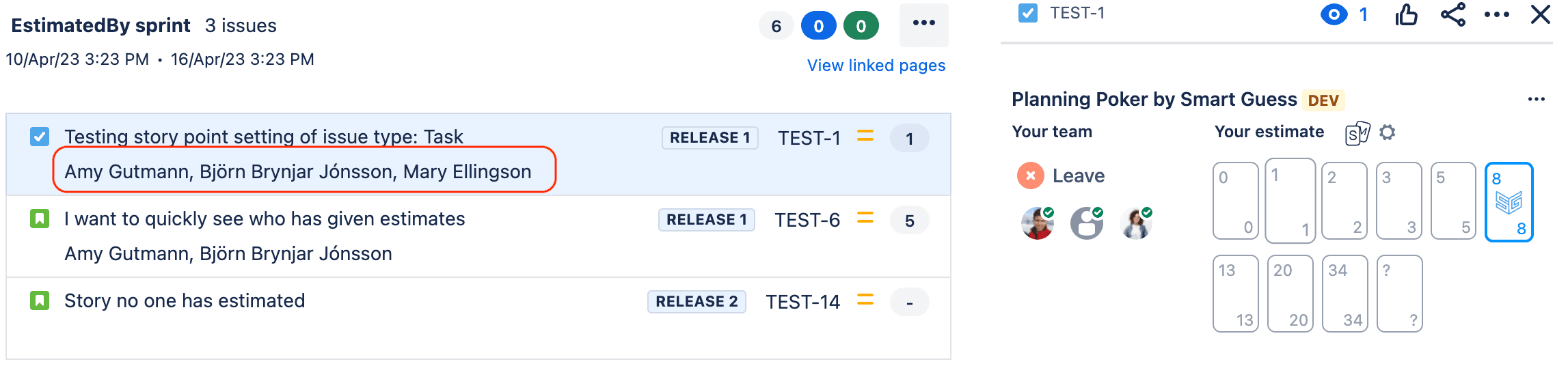 EstimatedBy field can now viewed in the Jira Backlog when configured correctly