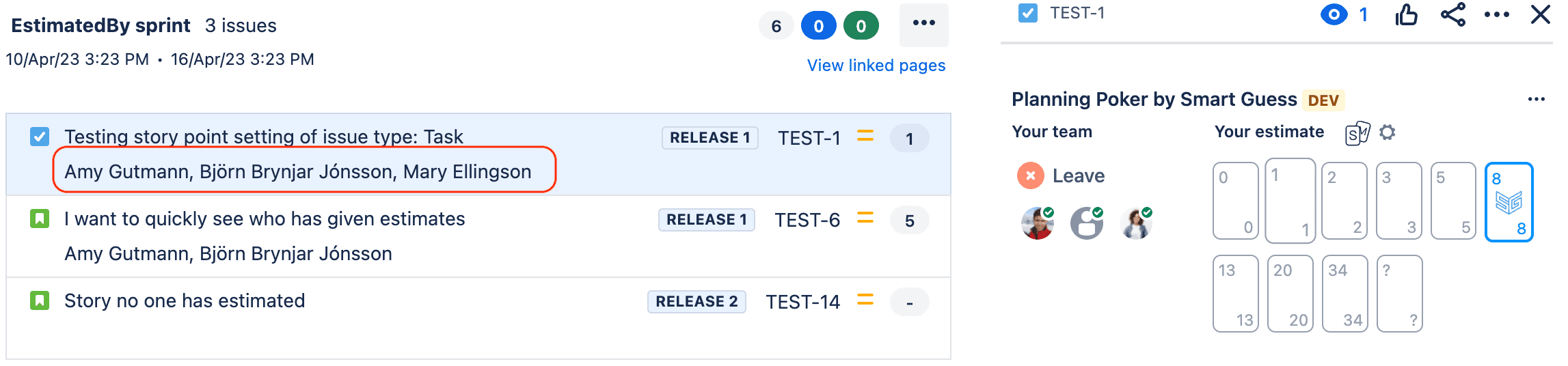 Estimated By field can now viewed in the Jira Backlog when configured correctly