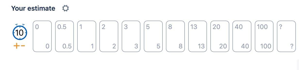 SmartGuess setup with a Fibonaccy approximation card deck